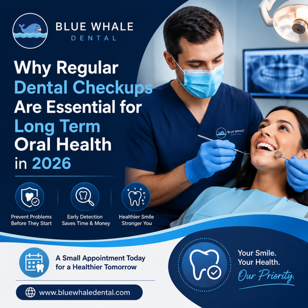 Regular dental checkups helping prevent oral health problems through professional exams, early detection, and preventive dental care